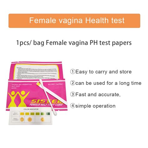 Hot Selling Vagina Inflammation Self Test Card Urine Test Paper Vagina Ph Test Strips Buy