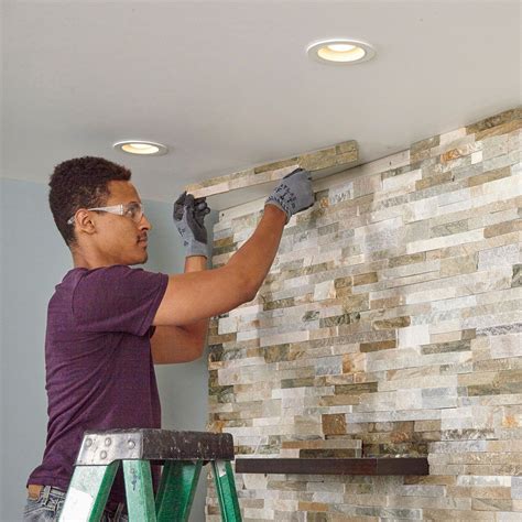 Create A Gorgeous Stone Veneer Accent Wall Well Show You How Step By