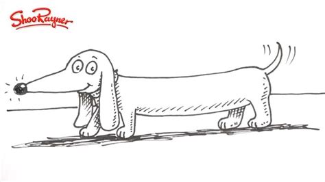 Awesome Tutorial Draw A Cartoon Dachshund The Easy Way A Dogs Love