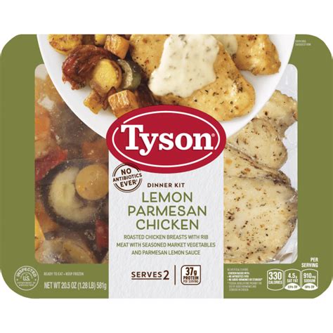 Place chicken on the air fryer tray or in the air fryer basket. Tyson® Fully Cooked Lemon Parmesan Chicken Dinner Kit, 20.5 oz. (Frozen) - Walmart.com - Walmart.com