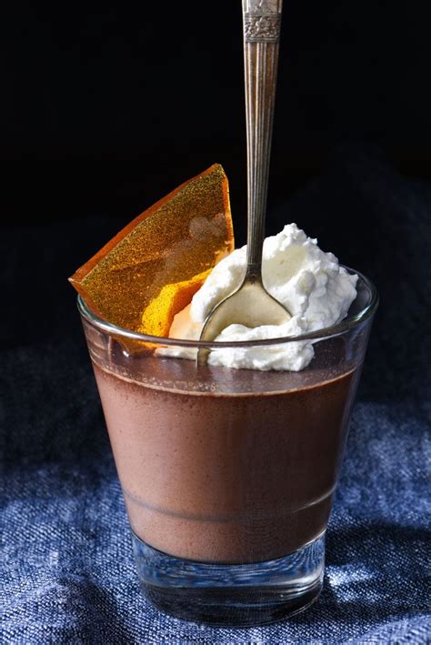 Chocolate Pots de Crème with Vanilla Bean Brittle Nielsen Massey