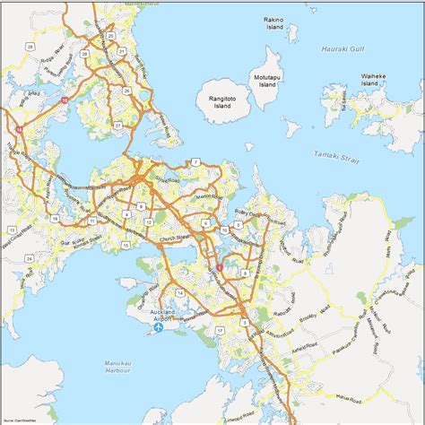 Map Of Auckland New Zealand Gis Geography