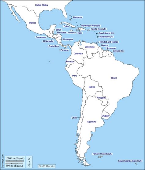 Lista Foto Mapa De America Latina Con Nombres Alta Definición Completa k k