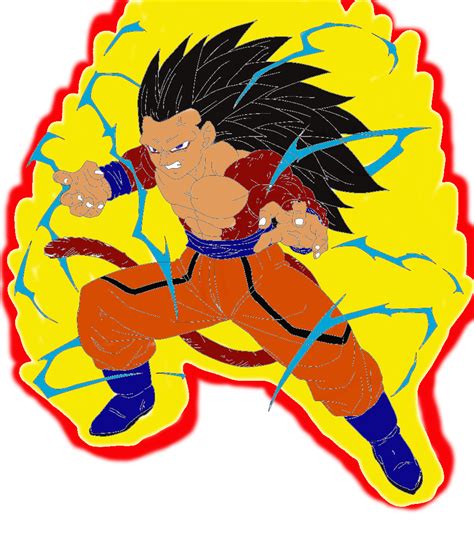True Ssj4 Goku Colored By Wolfblade111 On Deviantart