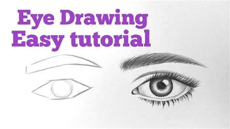 How To Draw An Eyeeyes Easy Step By Step For Beginners Eye Drawing