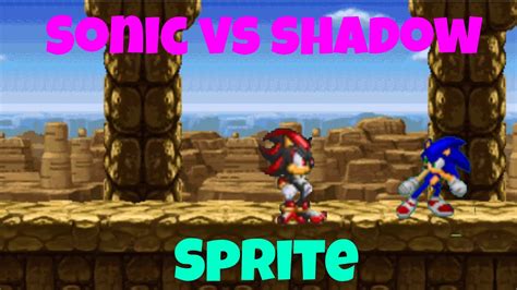 Sonic Vs Shadow Sprite Animation Test Youtube