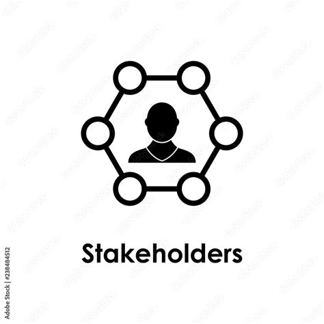Man Hexagon Stakeholders Icon One Of Business Collection Icons For
