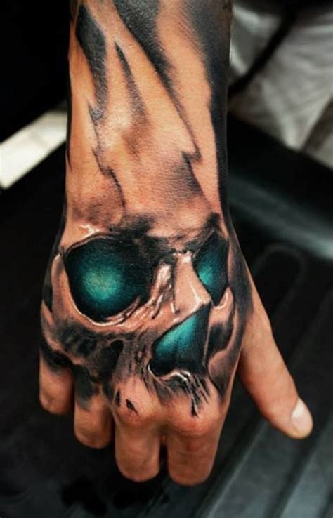 Hand Skull Tattoo Wrist Tattoos For Guys Hand Tattoos For Guys