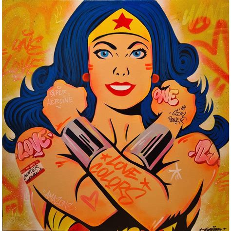 Painting Wonder Woman By Kedarone Carré D Artistes