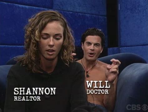 Big Brother 2 Houseguests Shannon And Will Big Brother Network