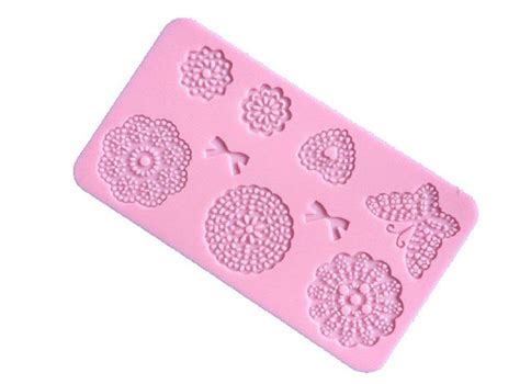 Limited time sale easy return. Longzand Molds Bow Flower Butterfly Lace Mold Mat with ...