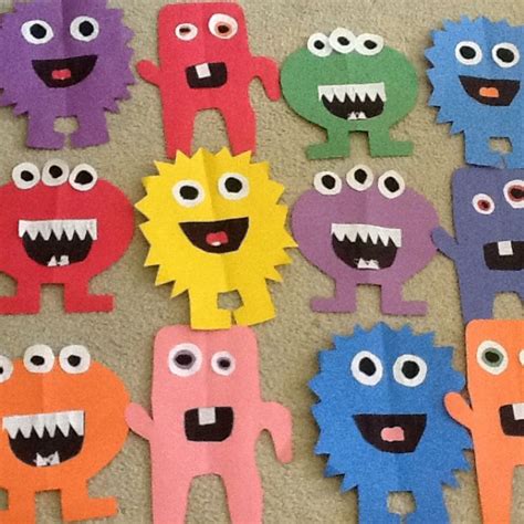 More Monsters Made With Construction Paper Construction Paper Crafts