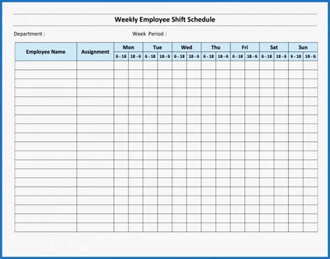 Blank Monthly Work Schedule Template Unique 008 Monthly Employee