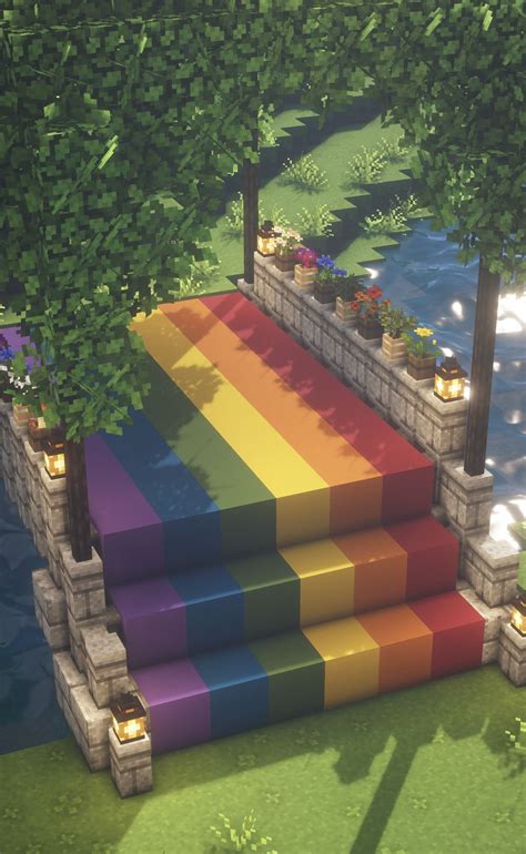 Pride Bridge Tutorial Minecraft Lgbtq 🏳️‍🌈 By Kelpie The Fox