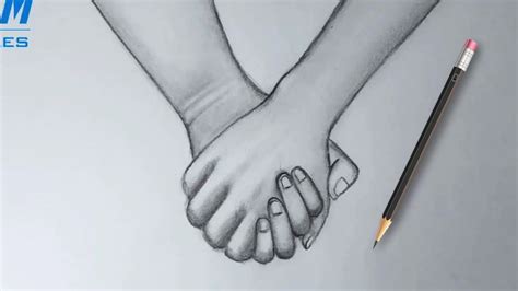 Love Holding Hands Love Pencil Couple Drawings Easy Goimages I