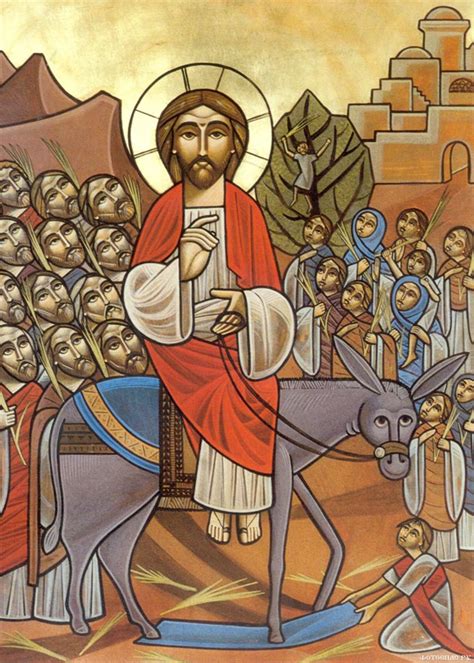 Coptic Icon Palm Sunday Check Out The Largest Orthodox