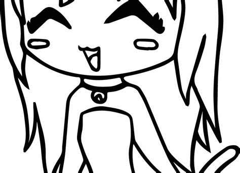 Cute Anime Chibi Cat Girls Coloring Page Coloring