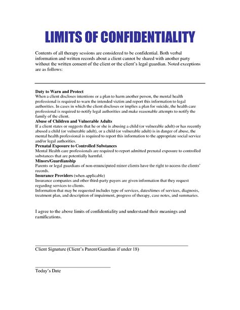 Sample Patient Confidentiality Notice Therapy Patient Decision Making