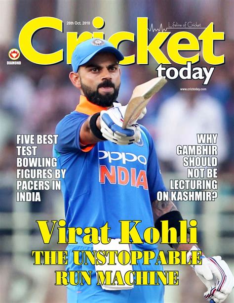 Cricket Today October 26 2018 Magazine Get Your Digital Subscription