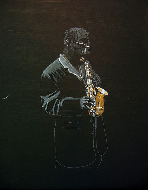 Sax Player Painting By Richard Le Page Fine Art America