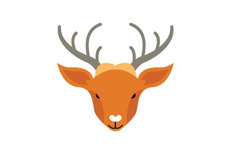 Animal Head Deer Face Illustration Graphic By Genta Illustration Studio