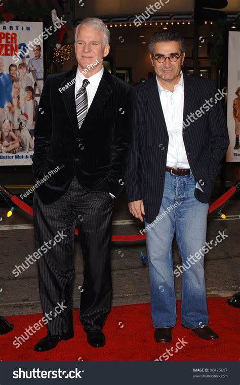 Actors Steve Martin Left And Eugene Levy At The World Premiere In Los
