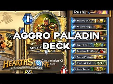 In this video you will find the. Hearthstone Cheap Legendary Aggro Paladin Deck ...