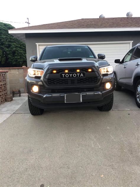 Smoked Amber Raptor Lights Fit For Toyota Tacoma Trd Pro Grill 2016 20