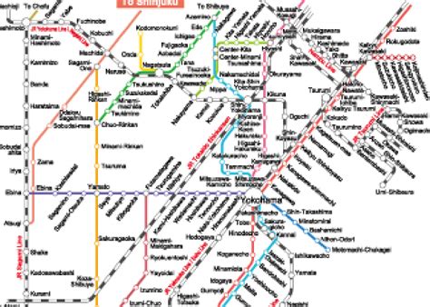 Tokyo Train Map English