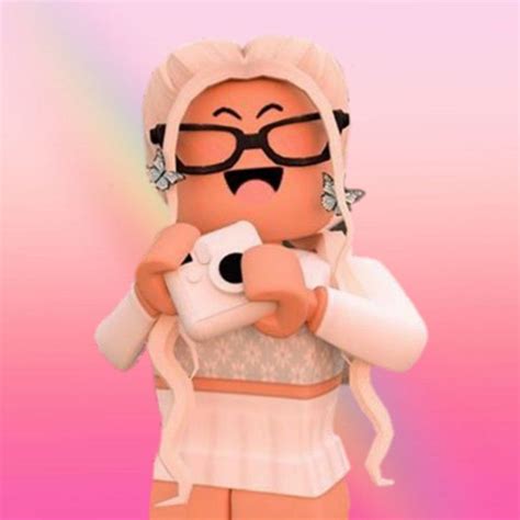 Download White Haired Cute Roblox Girl Wallpaper