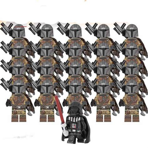 Custom Mandalorian Army Darth Vader Minifigures Lego Compatible