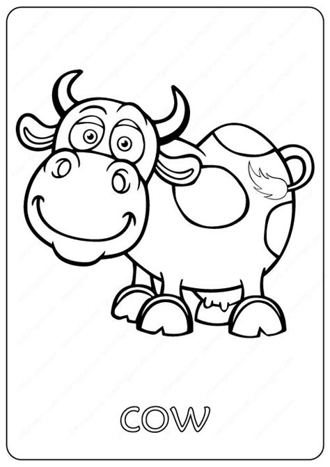 Free Printable Baby Cow Coloring Pages Cow Coloring