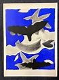 Georges Braque Oiseaux Verve 1955 Lithograph printed by Mourlot Paris ...