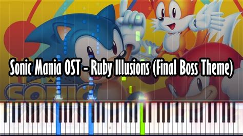Sonic Mania Ost Ruby Illusions Final Boss Theme Piano Tutorial