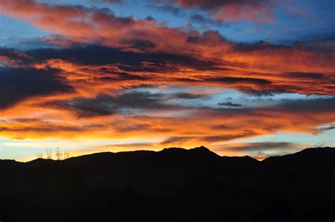 Scenes Of Colorado Sunset Over The Mountains