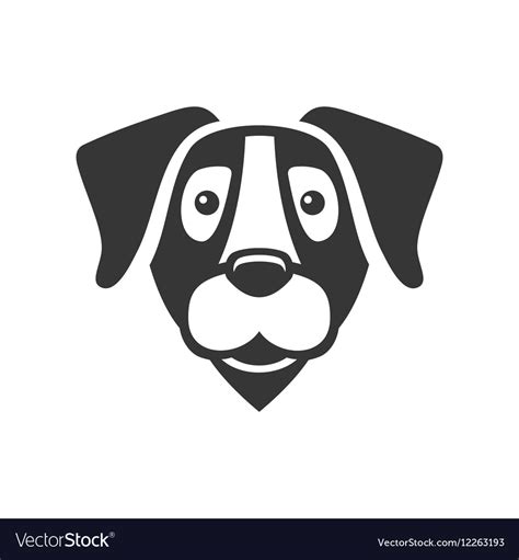 Labrador Retriever Dog Head Icon Logo Royalty Free Vector