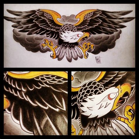 Tradamerican Eagle Tattoo By Swishalol On Deviantart