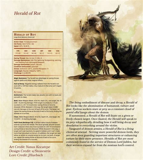 Herald Of Rot Lore Imgur Dungeons And Dragons 5e Dnd Dragons