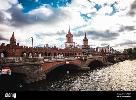 Oberbaumbruecke A Bridge Over The Spree In Berlin Germany Stock Photo