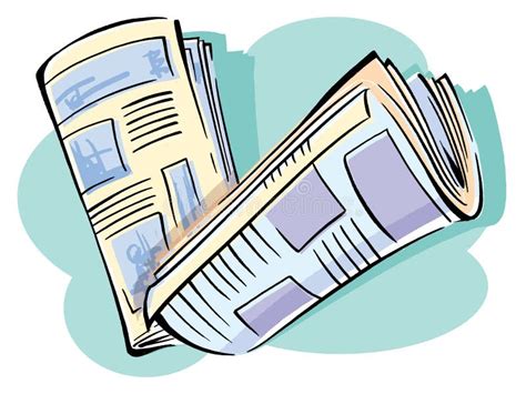 Newspaper Vector Illustration Stock Vector Illustration Of Pages