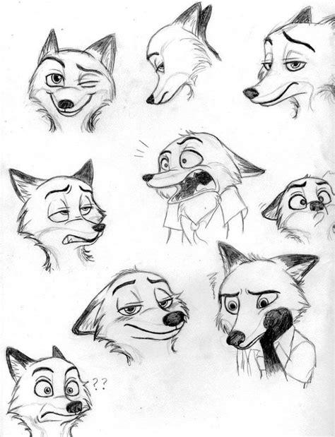Nick Wilde Zootopia Drawing Reference And Sketches For Artists
