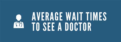 Infographic Average Wait Times To See A Doctor