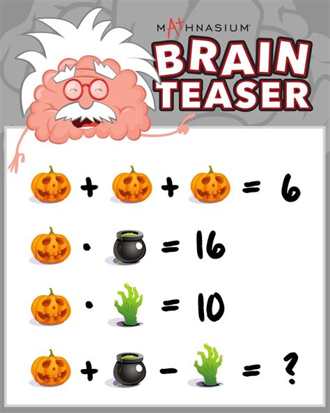 The Halloween Brainteaser Quiz Answers Askworksheet