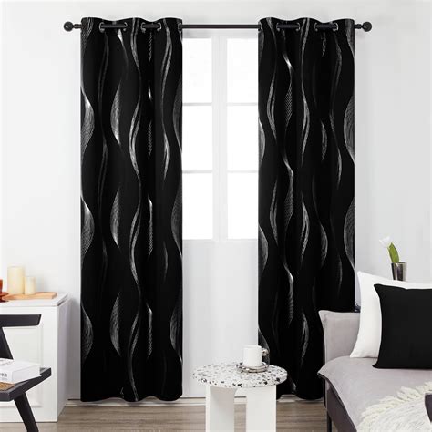 Deconovo Blackout Curtains For Bedroom 84 Inch Curtains Grommet