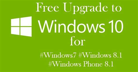 Windows 10 Official Free Upgrade To Windows 10 For New Or Existing