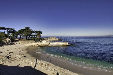 Horizontal Photo Of The Pacific Grove Beach And Pier On A Bright Msunny