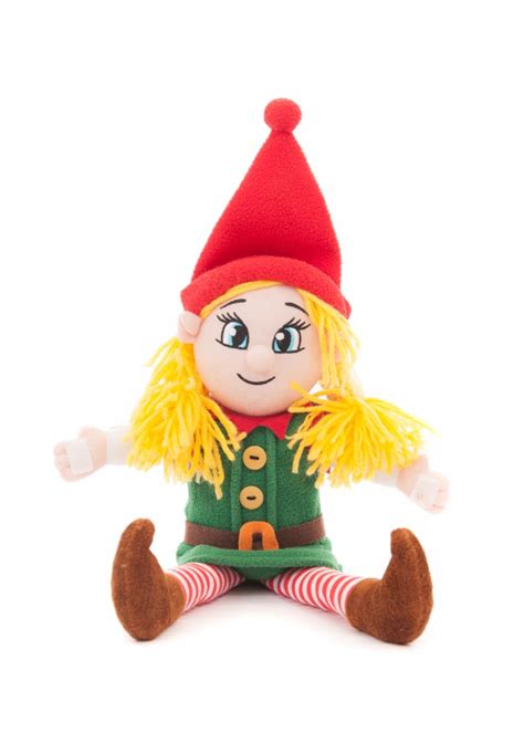 Girl Elf With Passport Yellow Hair Christmas Elf Tradition