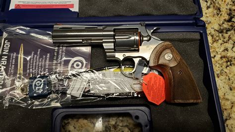 Colt Python 425″ Stainless 357mag Sp4wts Nib 2022 Production Ellis