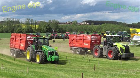 Claas Vs John Deere Tractor Show Tractor Drag Race Youtube