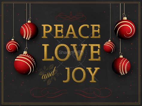Sharefaith Media Peace Love And Joy Christmas Powerpoint Sharefaith Media